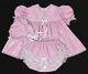 Adult Sissy Baby Pink Pvc Dress 3 Pcs Set