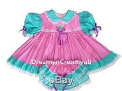 Adult Sissy Baby Pvc Dress 2 Pcs Set Kitty Pk