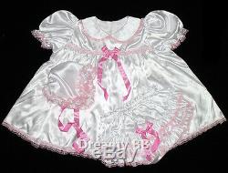 Adult Sissy Baby Shimmering Satin 3 Pc Dress St01