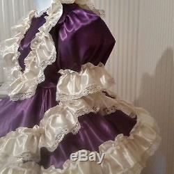 Adult Sissy Baby purple Satin make to fit