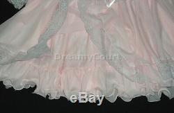 Adult Sissy French Baby Chiffon Dress Bb Pink