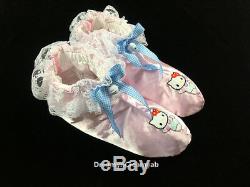 Adult Sissy Kitty Baby Satin Pack (mitts, Bib, Bonnet & Booties) Pk