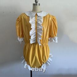 Adult baby Romper Sissy Sexy Girl Maid Pvc Lockable Cosplay Costumes Tailor-made