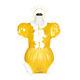 Adult Baby Romper Vinyl Maid Sissy Yellow Pvc Lockable Cosplay Costumes Tailored