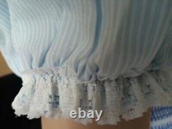 Adult baby sissy dress in Princess Charlotte embroider smocking style
