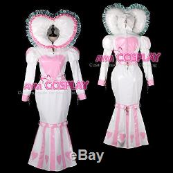 Adult baby sissy maid PVC dress Fishtail lockable bind costume Tailor-madeG2397