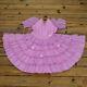 Adult Party Dress Purple Sheer Swiss Dot Full Circle Skirt Baby Costume Sissy Xl