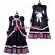 Adult Sexy Cross Dressing Sissy Maid Long Gothic Lolita Baby Pink Satin Dress /