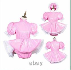 Adult sissy Girl Maid baby PVC vinyl Unisex Cosplay Costume Tailor-made