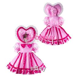Adult sissy baby Maid PVC Dress Vinyl lockable CD/TV Tailor-madeG2285
