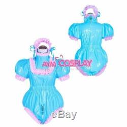 Adult sissy baby PVC Romper lockable vinyl dress tailor-made