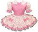 Alexa Custom Fit Pink Polka Dots Daisies Adult Baby Lg Sissy Dress Leanne