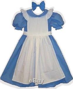 Alice Custom Fit Cotton Adult LG Baby Sissy Dress & Hairbow LEANNE