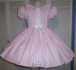 Annemarie-Adult Sissy Baby Girl Dress French Rose Your Measurements