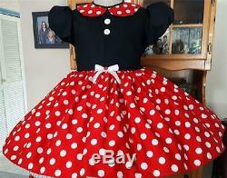 Annemarie-Adult Sissy Baby Girl Dress Lolita Minnie Mouse Ready to Ship