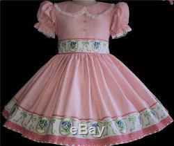 Annemarie-Adult Sissy Baby Girl Dress Lolita Pretty in Pink Ready To Ship