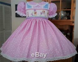 Annemarie-Adult Sissy Baby Girl Dress Lolita Winnie the Pooh Ready to Ship