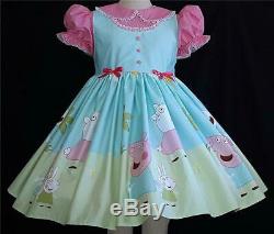 Annemarie-Adult Sissy Baby Girl Dress Peppa and Friends Ready to Ship
