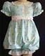 Annemarie-adult Sissy Baby Girl Dress Zoo Toss Ready To Ship