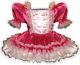 Annika Custom Fit Fuchsia Satin Ruffles Adult Baby Lg Sissy Dress Leanne