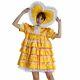 Baby Swee Theart Sissy Lockable Satin Yellow Dress Cosplay Uniform Tailor-made