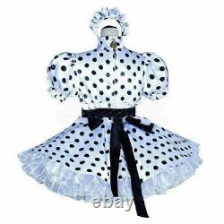 Baby maid satin closed dress adult corner costume Halloween customization