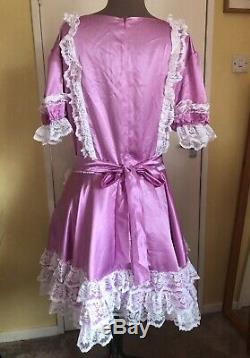 Beautiful Adult Baby Sissy Dress Maid Dress Lilac Chest 40-42