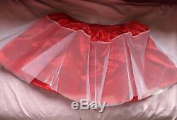 Beautiful Adult Baby Sissy Dress Maid Dress Red Chest 40-42