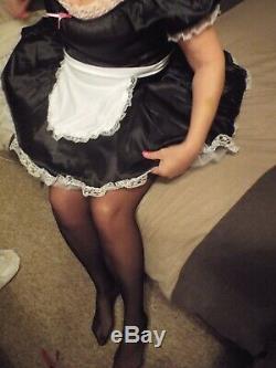 Black Frilly Sissy Maid Dress Adult