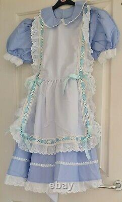 CD Adult Baby Sissy Blue Dress Chest 40 Waist 32 Inches