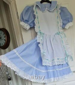 CD Adult Baby Sissy Blue Dress Chest 40 Waist 32 Inches
