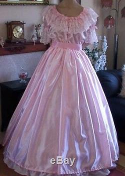CD Adult Baby Sissy Pink Satin Gown