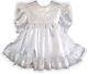 Camille Custom Fit White Satin Adult Baby Lg Sissy Dress Leanne