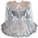 Colleen Custom Fit Blue Lacy Satin Adult Baby Lg Sissy Apron Dress Leanne