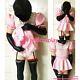 Cross Dressing Sissy Maid Lockable Baby Pink Heavy Pvc Romper Dress Cd/tvg3999