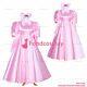Cross Dressing Sissy Maid Lockable Baby Pink Satin Dress Uniform Cd/tvg4036