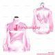 Cross Dressing Sissy Maid Baby Pink Satin Lockable Shirt Uniform Cd/tvg4006