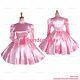 Cross Dressing Sissy Maid Baby Pink Satin Dress Lockable Uniform Cd/tvg1122