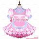 Cross Dressing Sissy Maid Baby Pink Satin Dress Lockable Uniform Cd/tvg2450