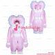 Cross Dressing Sissy Maid Bonnet Lockable Baby Pink Heavy Pvc Jumpsuits G3910