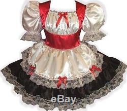 Custom Fit Holiday Swiss Maid Adult LG Baby Sissy Dress LEANNE