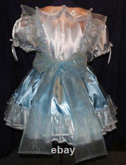 Divine Satin Sissy Lolita Adult Baby Dress Custom Aunt D