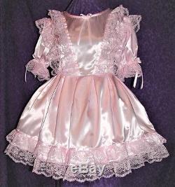 Fancy Satin Adult Baby Sissy Dress Custom Aunt D