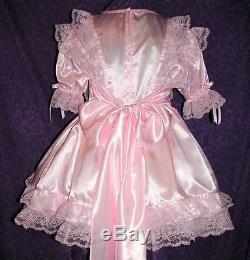 Fancy Satin Adult Baby Sissy Dress Custom Aunt D