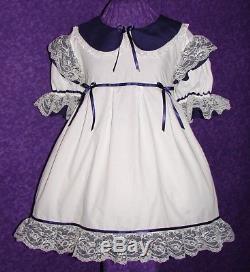 Frilly White Adult Baby Sissy Dress Custom Aunt D