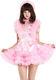 Gocebaby Sissy Maid Lolita Cosplay Abdl Pink Satin Lace Ruffle Lockable Dress