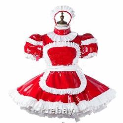 Girl Baby Sissy Maid PVC Lockable Dress Cosplay Costume Tailor-made