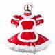 Girl Baby Sissy Maid Pvc Lockable Dress Cosplay Costume Tailor-made