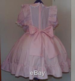 Heavenly Pink Dress and Apron Adult Baby Sissy Custom Aunt D