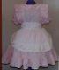 Heavenly Pink Dress With Apron Sissy Lolita Adult Baby Dress Aunt D
